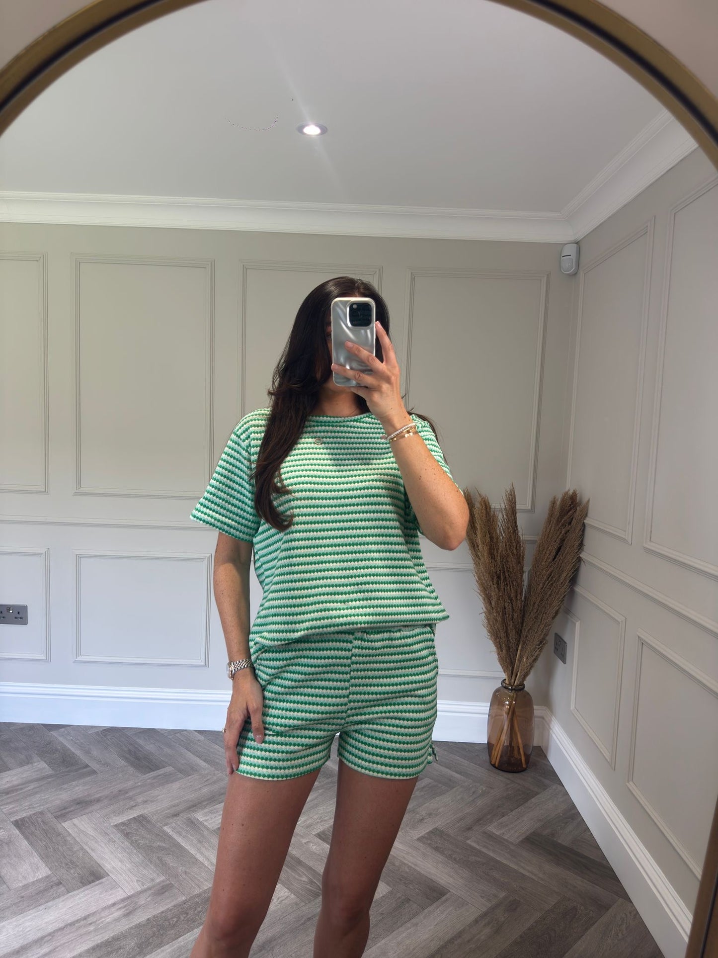 Green Multi Short Set