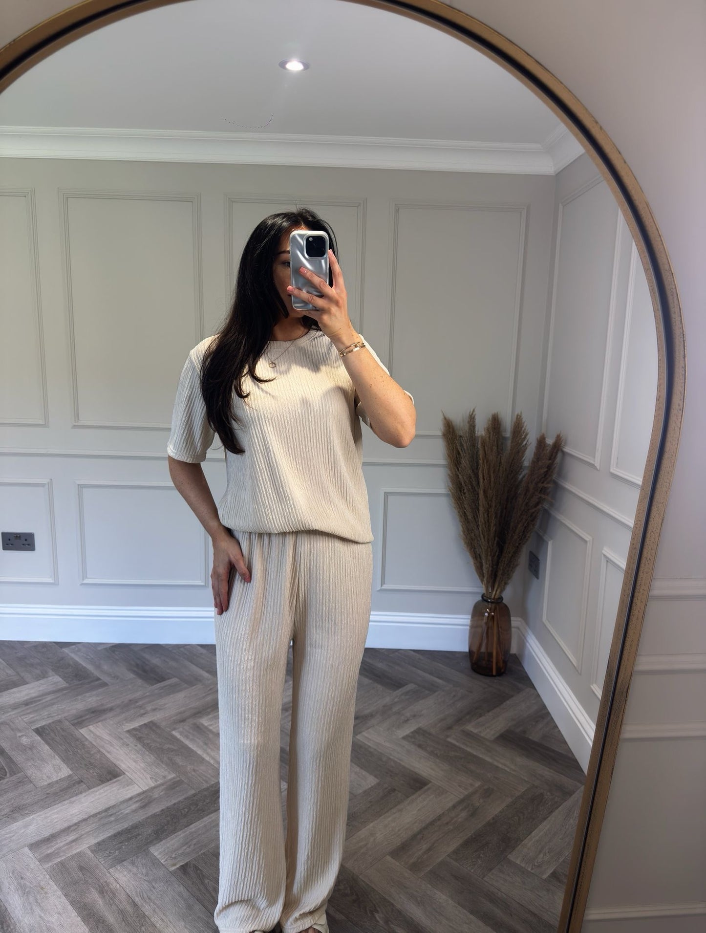 Cream T-Shirt Lounge Set