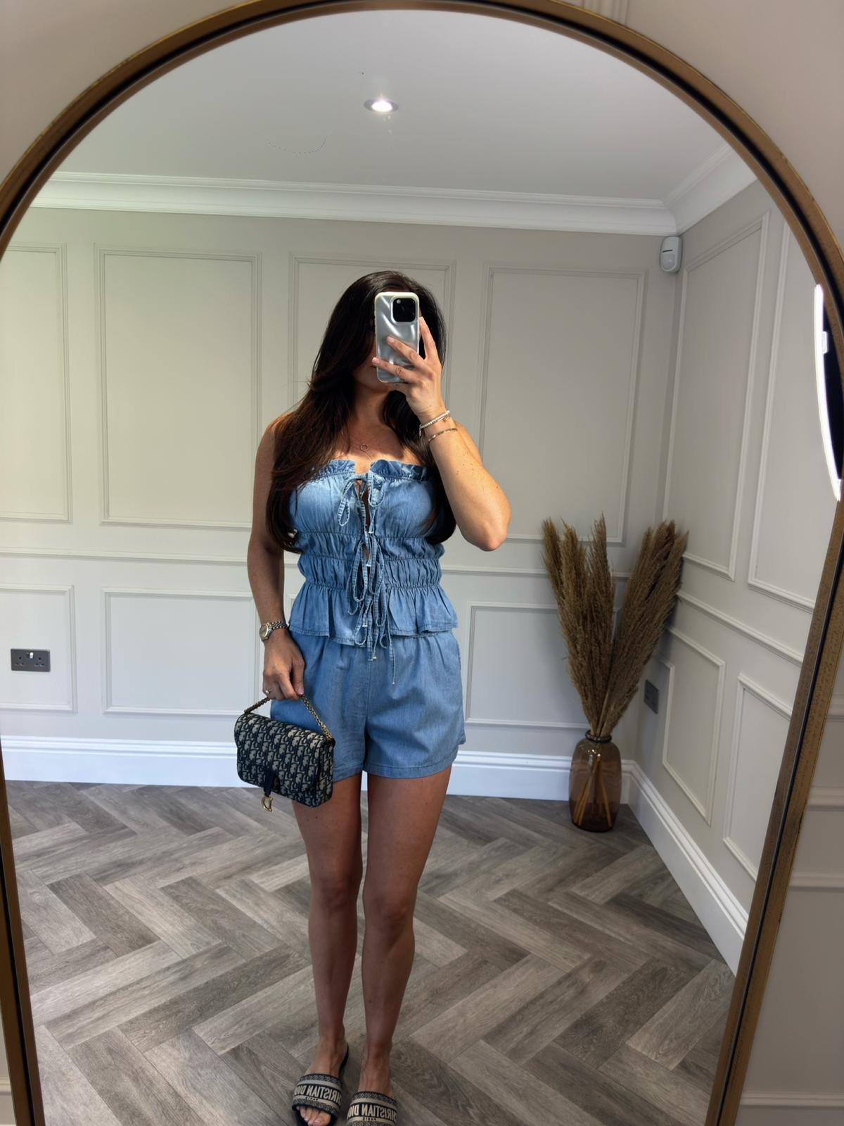 Light Denim Short Co-Ord