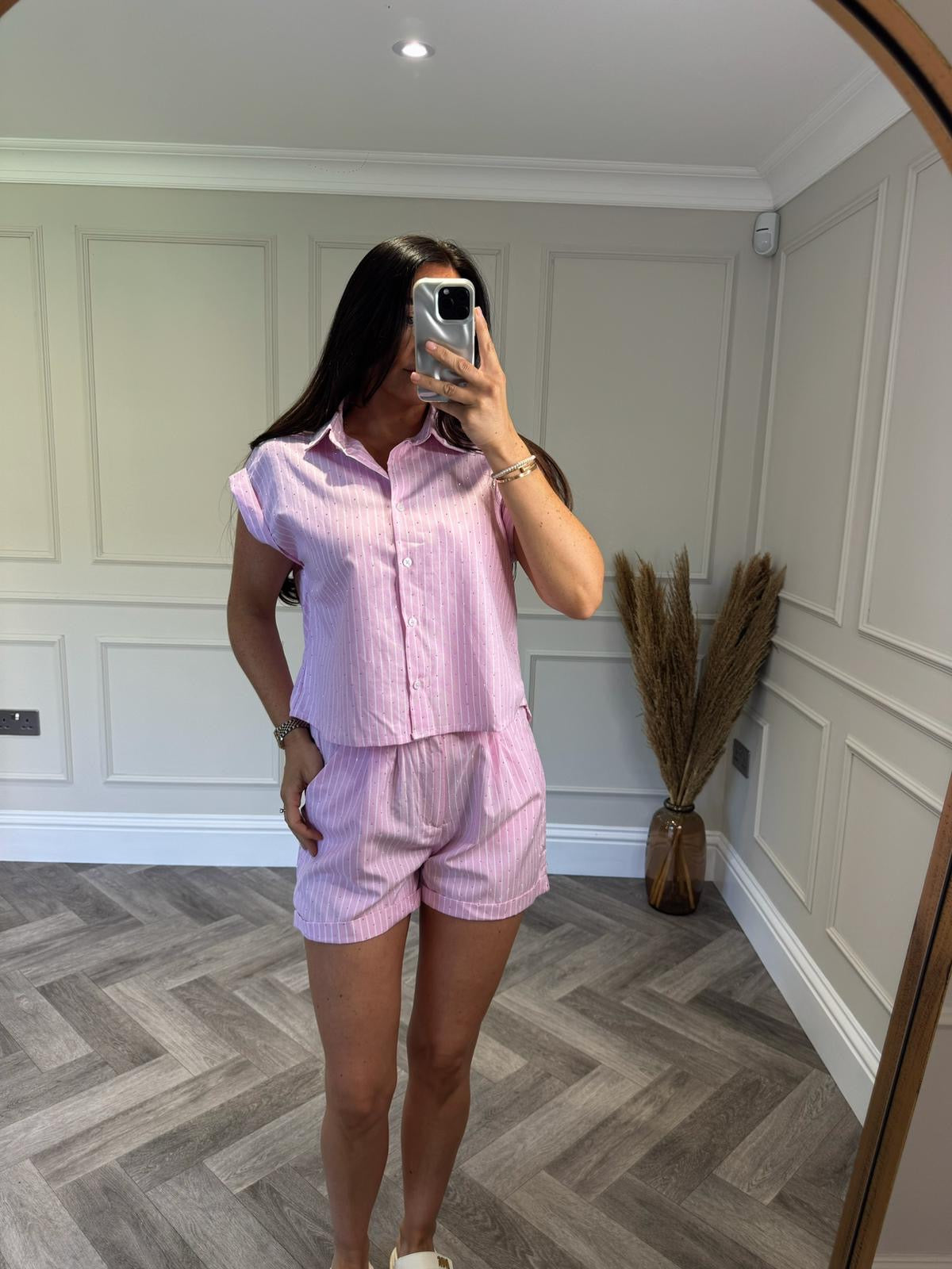 Pink Pinstripe Co-Ord
