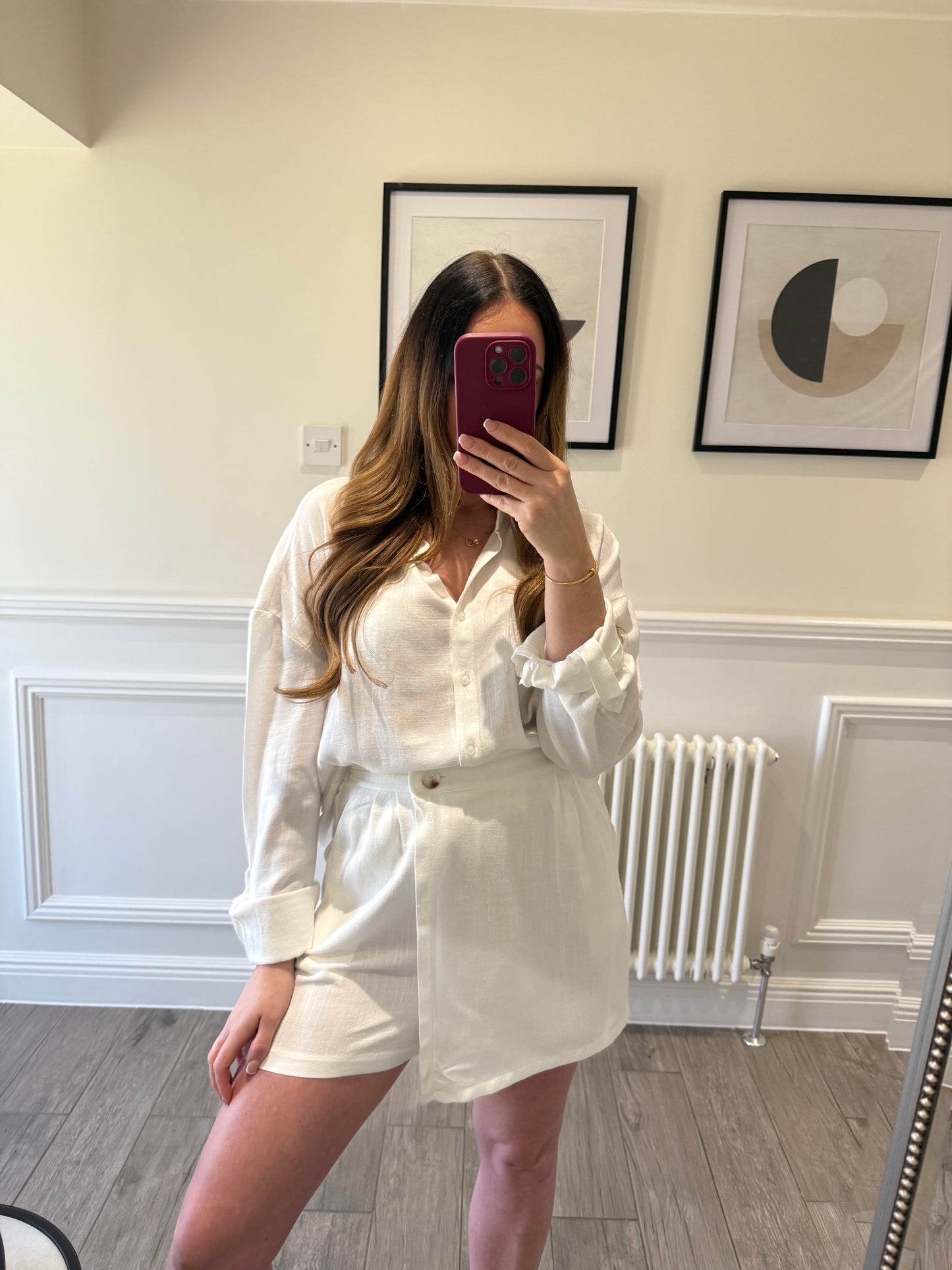 White Skort Co-Ord