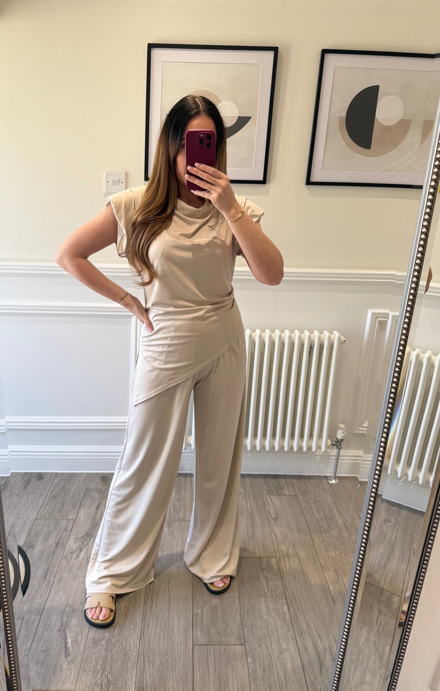 Cream Zara Lounge Set
