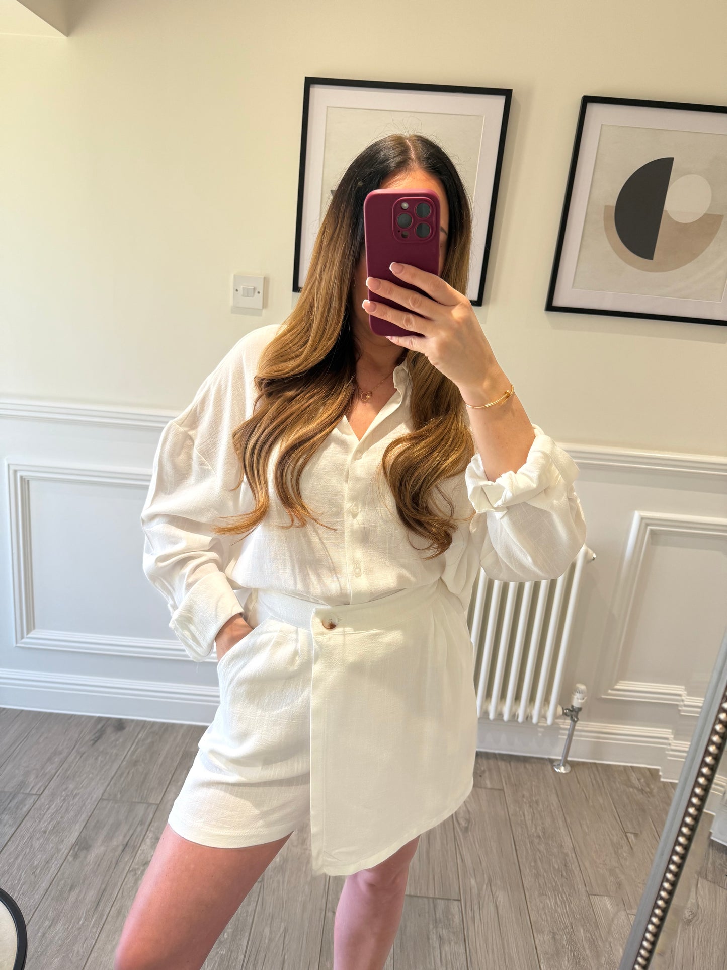 White Skort Co-Ord