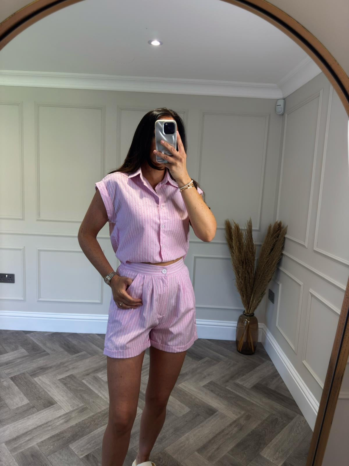 Pink Pinstripe Co-Ord