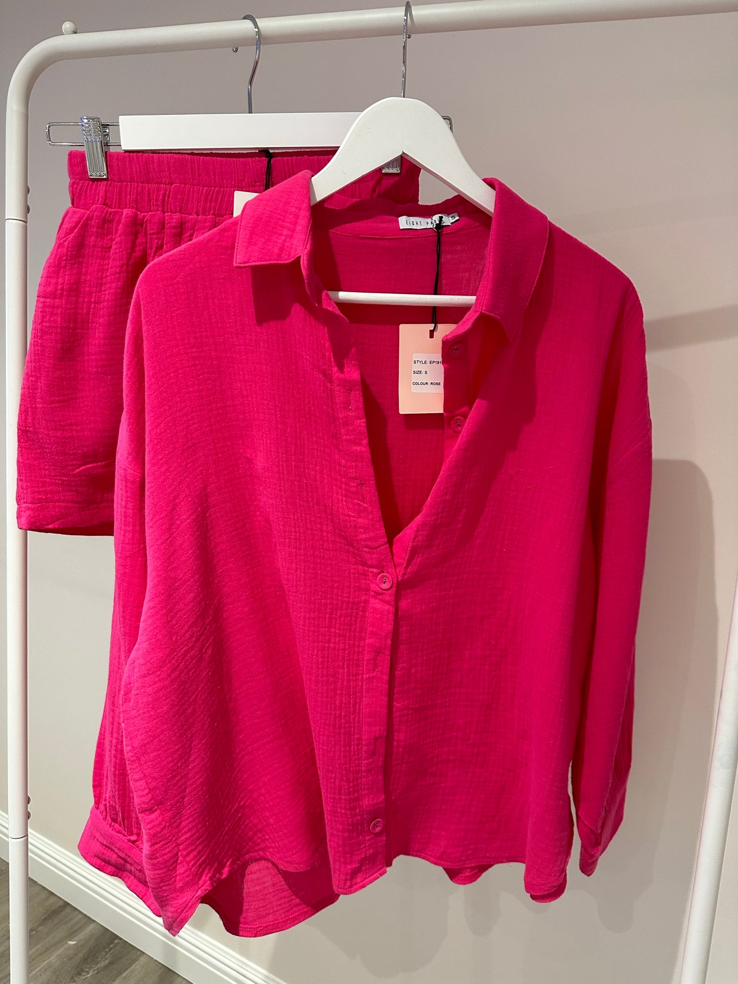 Amelia Pink Cotton Co-Ord