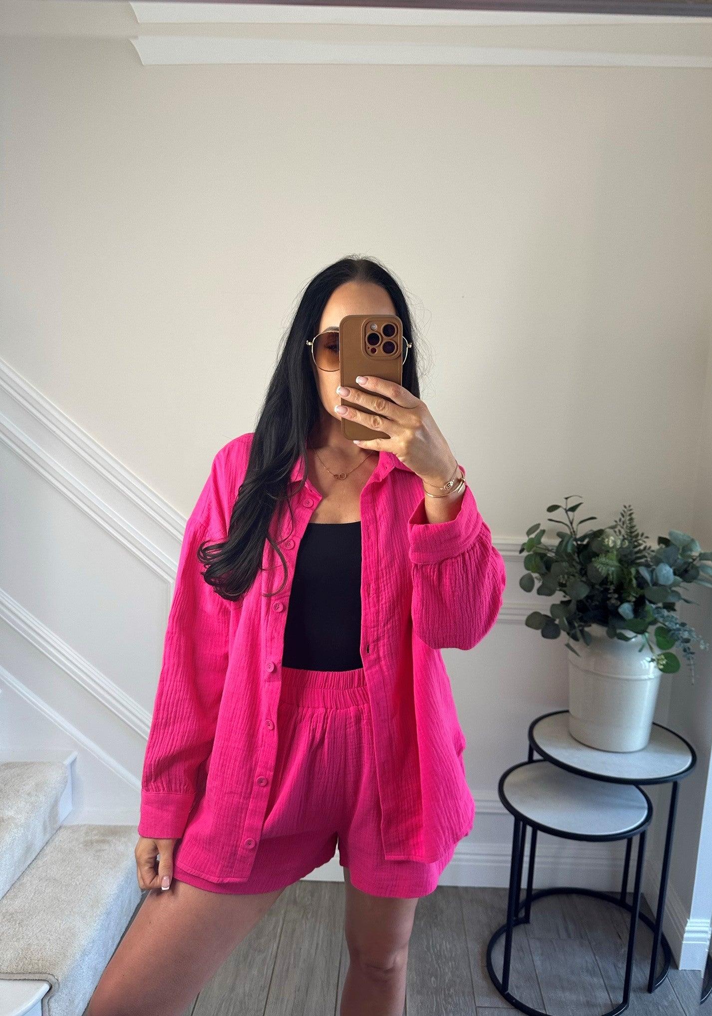 Amelia Pink Cotton Co-Ord