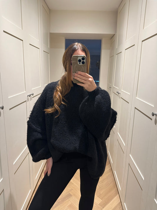 Black Soft Knit Jumper