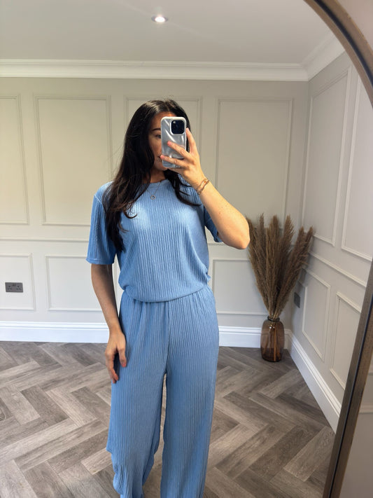 Blue T-Shirt Lounge Set