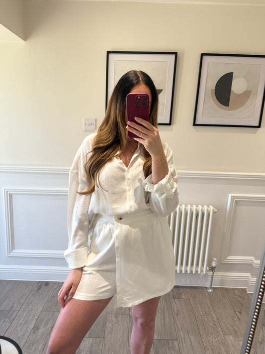 White Skort Co-Ord