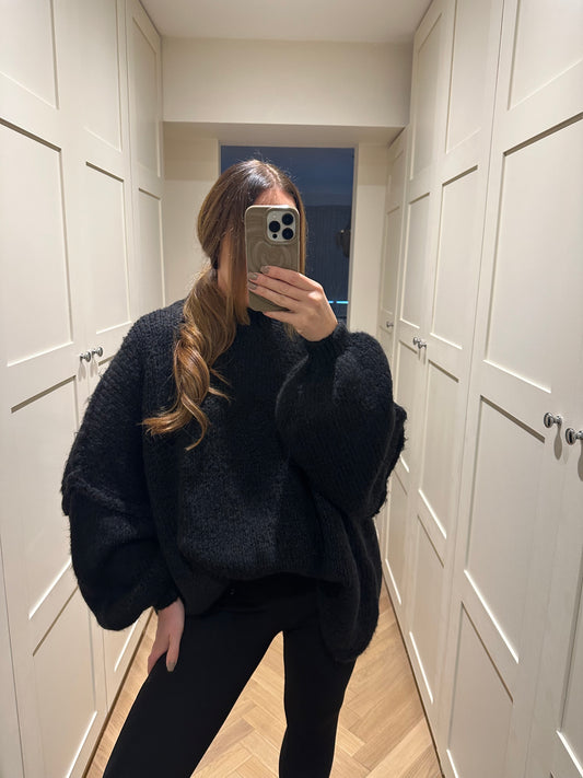 Black Soft Knit Jumper