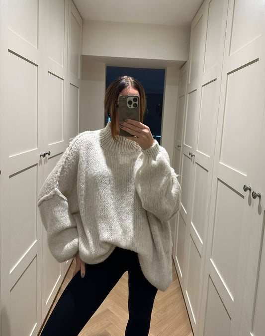 Cream Soft Knit Jumper