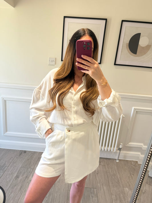 White Skort Co-Ord