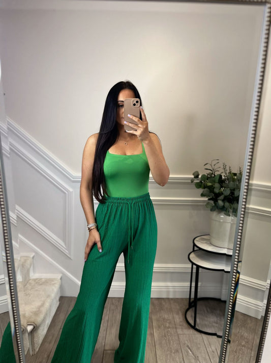 Green Cheese Cloth Trousers